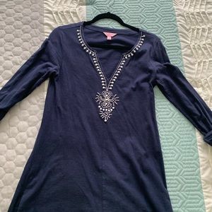 Navy and white Lilly Pulitzer tunic